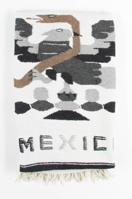 Black & White Mexico Vintage Blanket