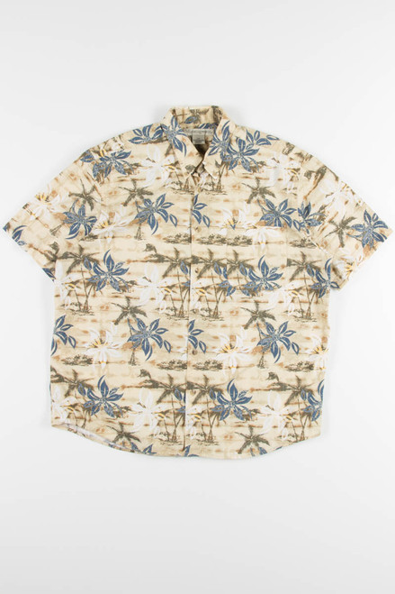 Floral Print Vintage Hawaiian