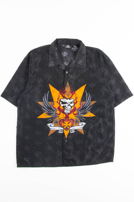 Skull Demon Rave Y2K Shirt