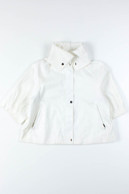 White Cropped Samuel Dong Jacket