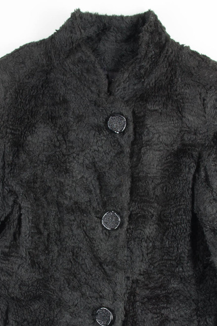 Black Vintage Fur Coat