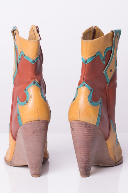 High Heel Vintage Cowboy Boots (9.5 B)