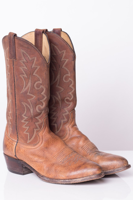 Dan Post Brown Leather Cowboy Boots (9.5D)