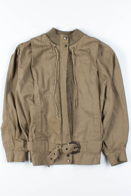 Olive Belt Lightweight Jacket