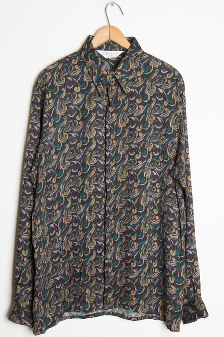 Vintage Silk Paisley Shirt