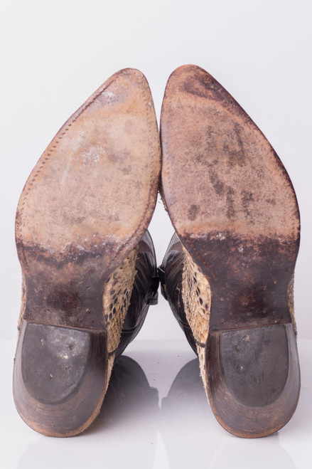 Vintage Nocona Snakeskin Cowboy Boots (9.5D)