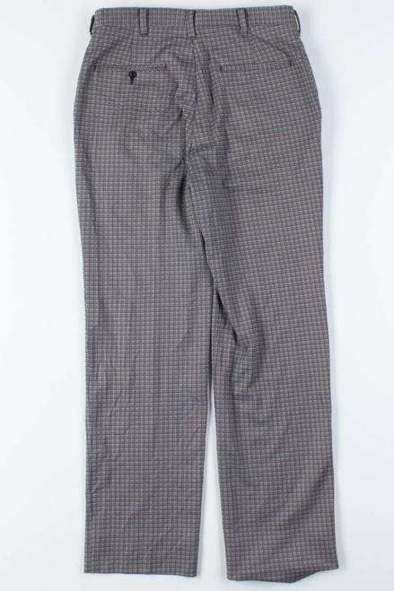 Black & Grey Checkered Plaid Pants