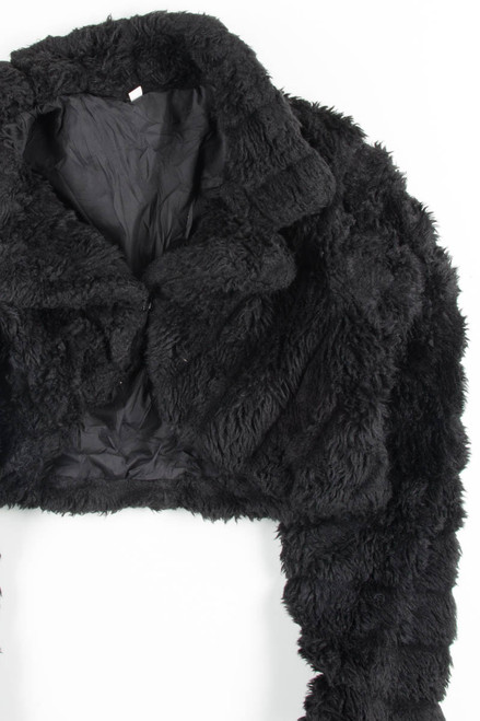 Black Fur Shrug 1