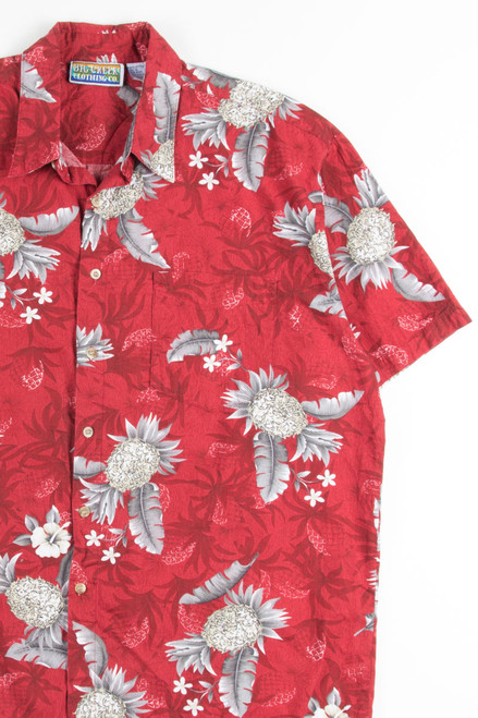 Red Pineapples Vintage Hawaiian 2