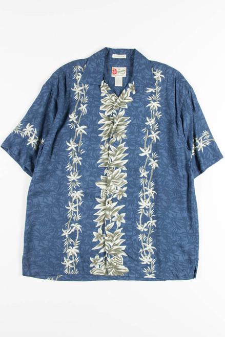 Blue Leaves Vintage Hawaiian 6