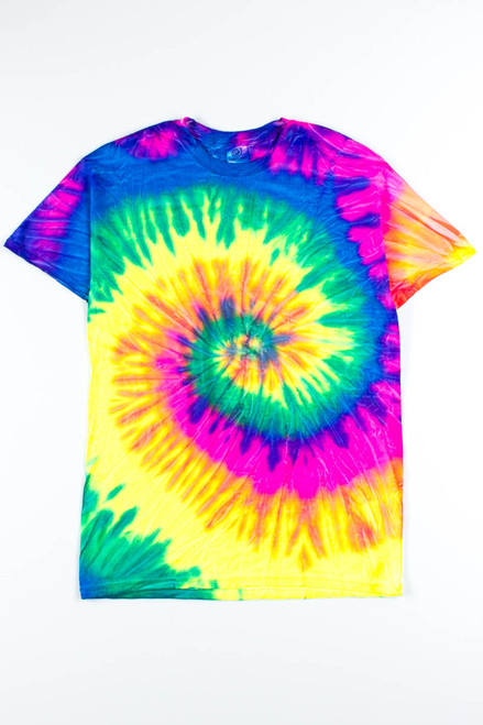 Neon Rainbow Tie Dye Shirt