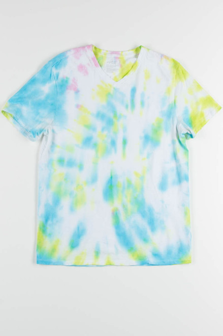 Yellow & Blue Tie Dye Tee