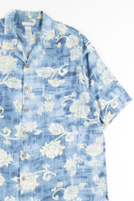 Blue Antique Floral Vintage Hawaiian