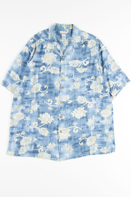 Blue Antique Floral Vintage Hawaiian