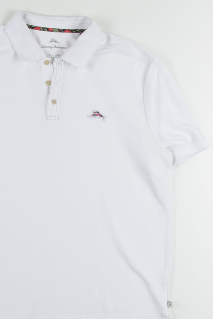 White Tommy Bahama Polo Shirt