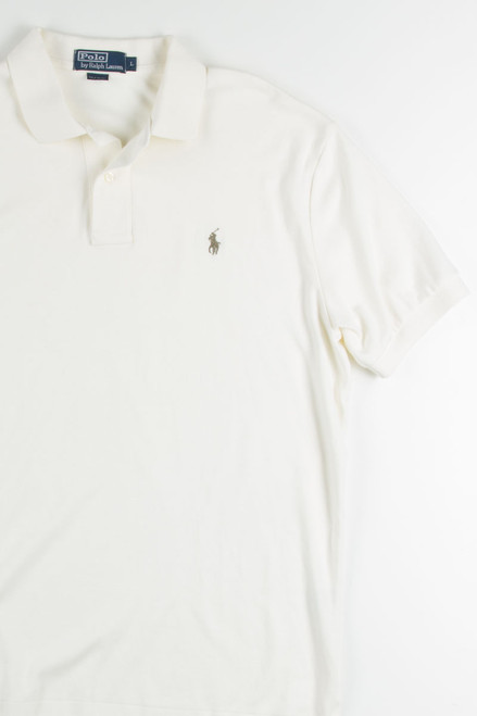 Cream Ralph Lauren Polo Shirt