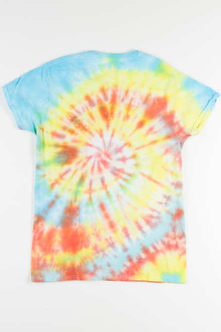 Yellow Swirl Grill Cowgirl Tie Dye Tee