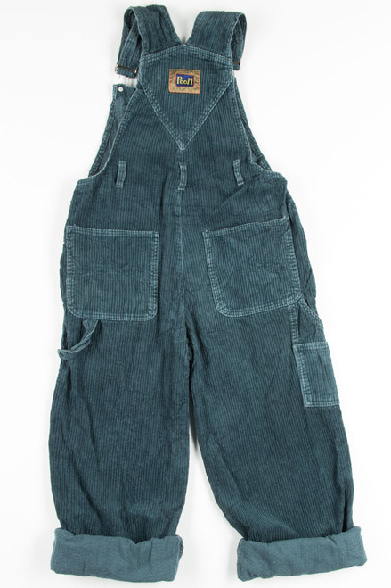 Teal Winnie the Pooh Vintage Corduroy Overalls