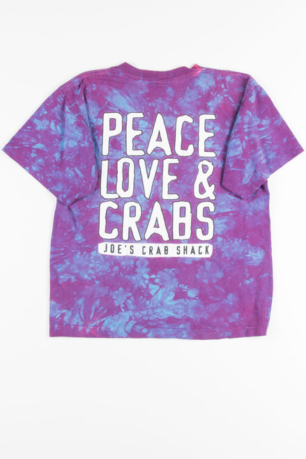 PUrple Joe's Crab Shack Tie Dye Tee