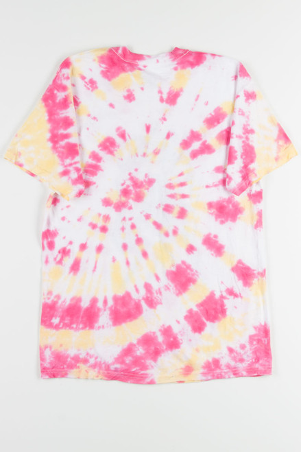 Pink & Yellow Grill Cowgirl Tie Dye Tee 1