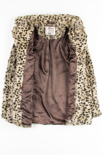 Cheetah Print Fur Coat