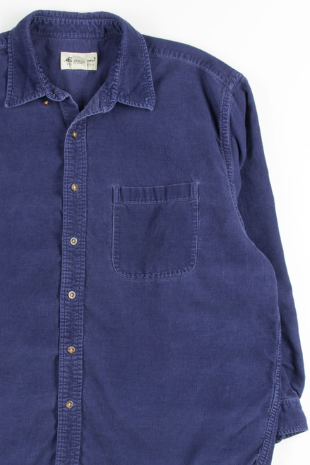 Royal Blue Eddie Bauer Vintage Corduroy Shirt