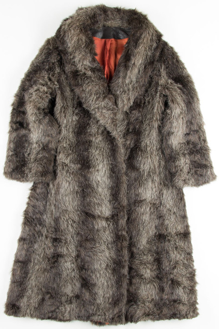 Long Brown Vintage Fur Coat 1