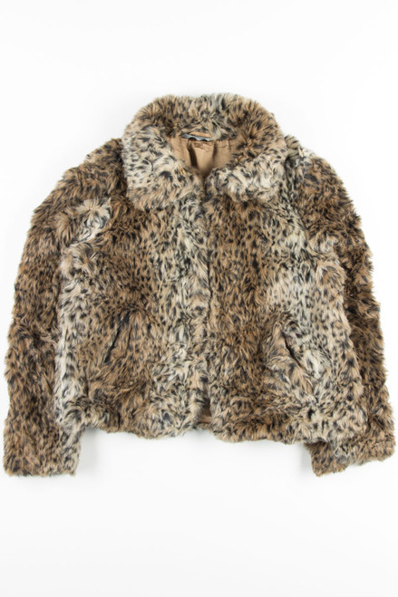 Leopard Print Fur Coat 1