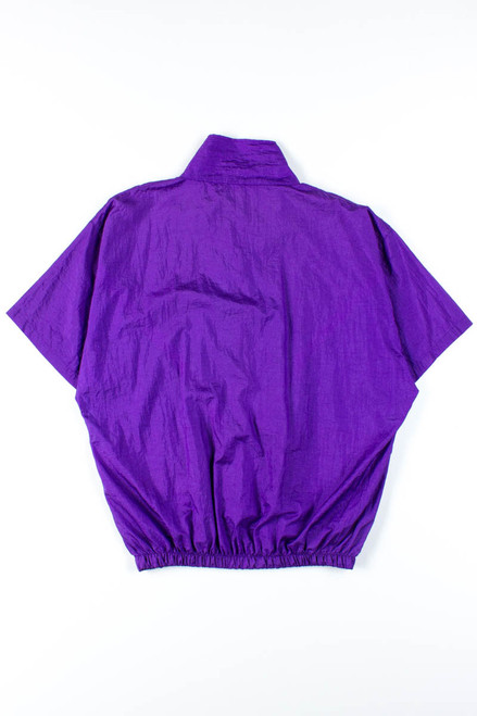 Purple & Turquoise Short Sleeve Windbreaker