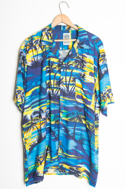 Blue Sunset Vintage Hawaiian