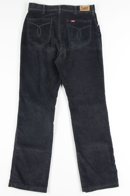 Black Lee Corduroy Pants 1