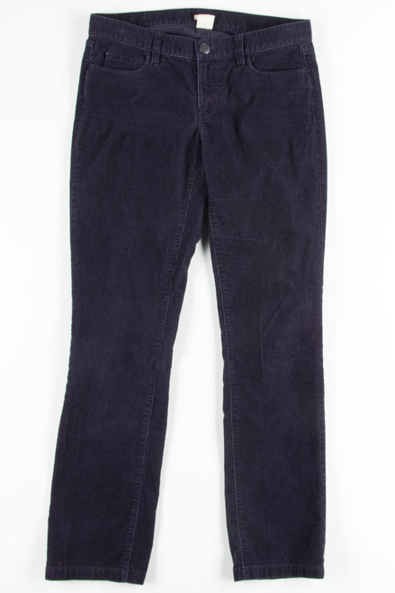 Navy J. Crew Corduroy Pants