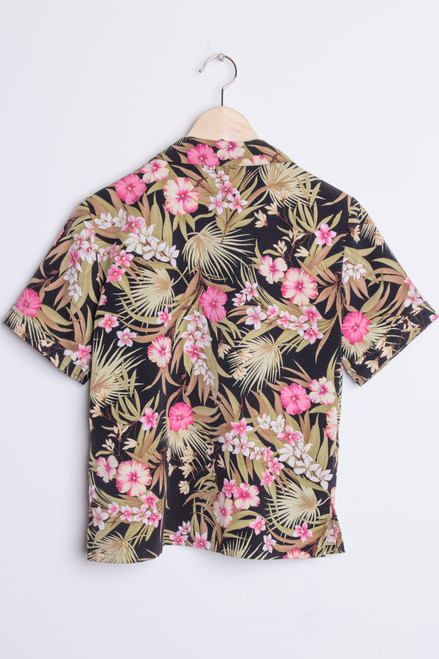 Black & Pink Vintage Hawaiian