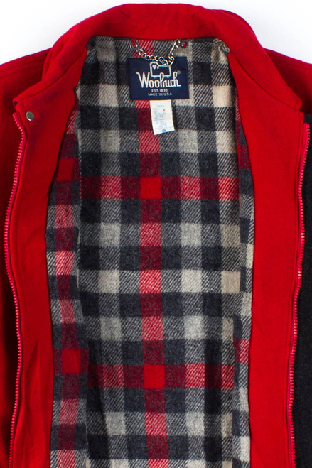 Red Woolrich Winter Coat