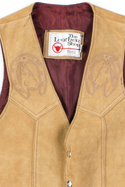 Hand-Embossed Suede Vest