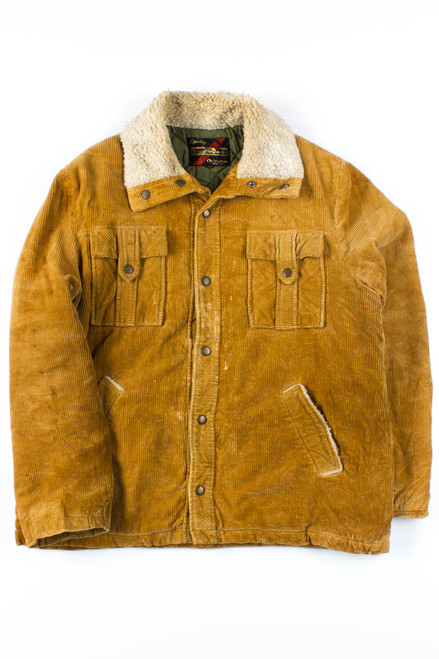 Gold Corduroy Winter Coat