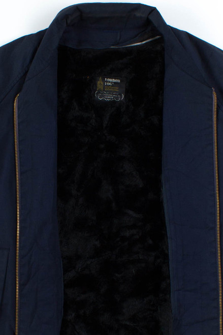 Navy Insulated Harrington Jacket