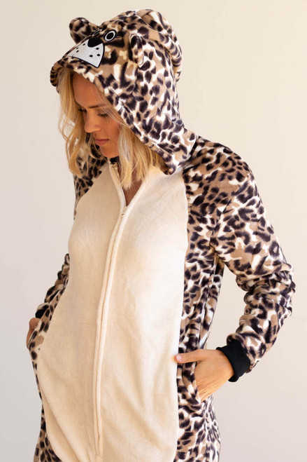 Cartoon Leopard Onesie Pajamas