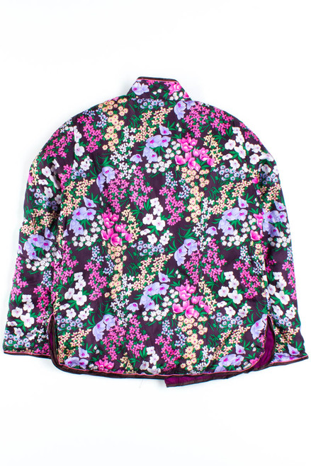 Chinese Floral Padded Silk Jacket