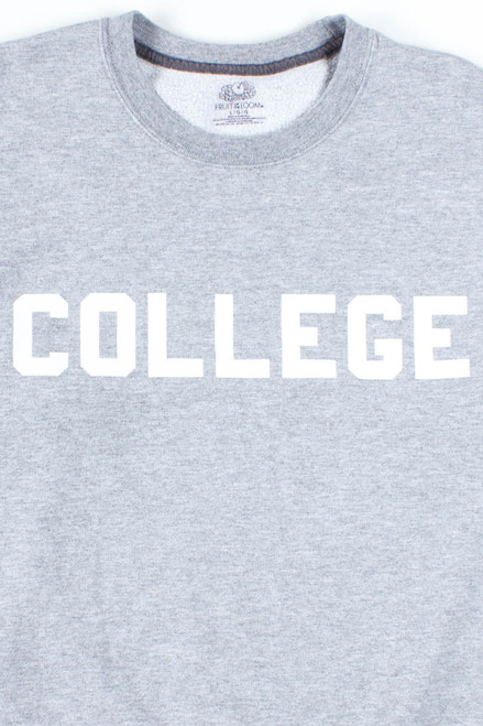 Grey College Sweatshirt