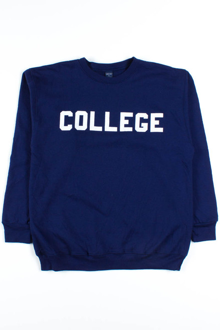 Navy College Sweatshirt 3