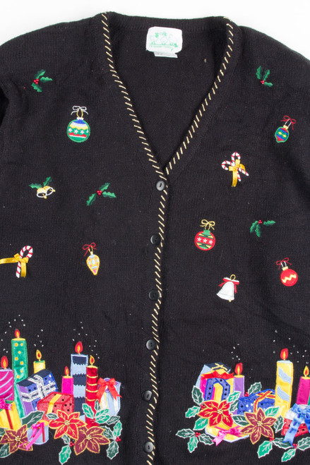 Black Ugly Christmas Cardigan 50805