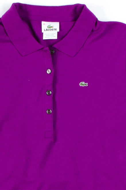 Purple Long Sleeve Polo Shirt