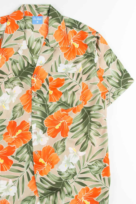 Stained Glass Hibiscus Hawaiian Shirt