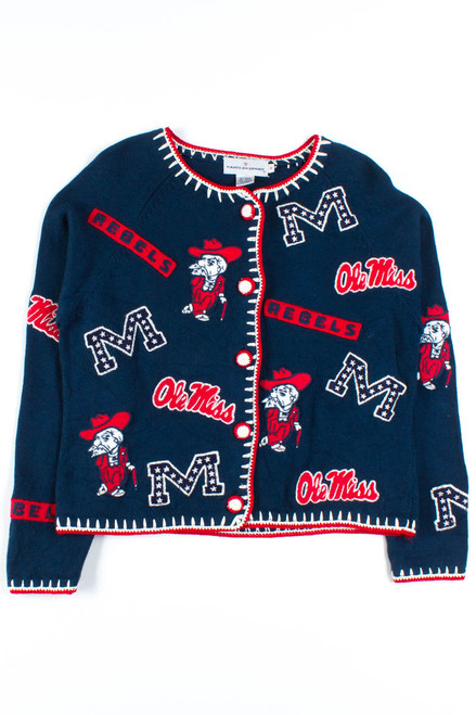 Ole Miss Rebels Cardigan Sweater