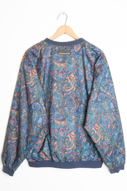 Reversible Abstract Pullover Jacket