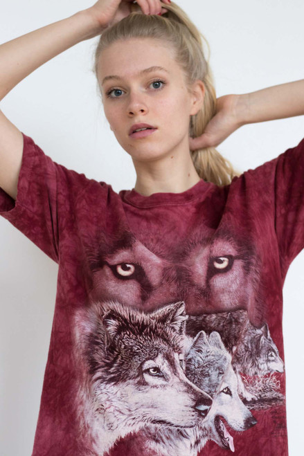 Wolves Puzzle Tie Dye Tee