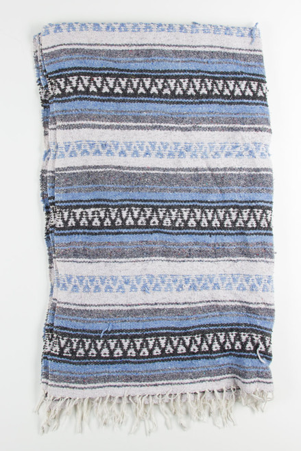 Blue Vintage Baja Blanket 1