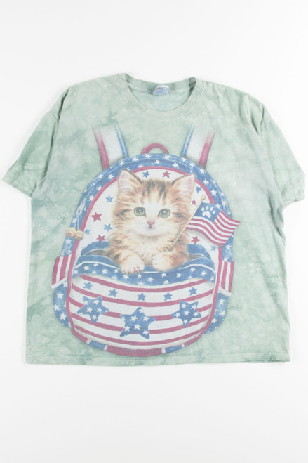 Americana Backpack Kitten Tie Dye Tee