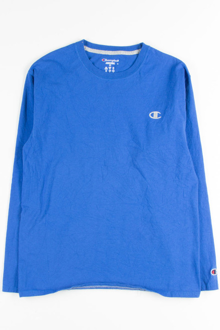 Blue Long Sleeve Champion Tee